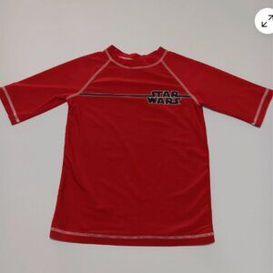 Star Wars Rash Guard Kids M Red Swim‎ Shirt Dream Wave Lucasfilm Licensed E28